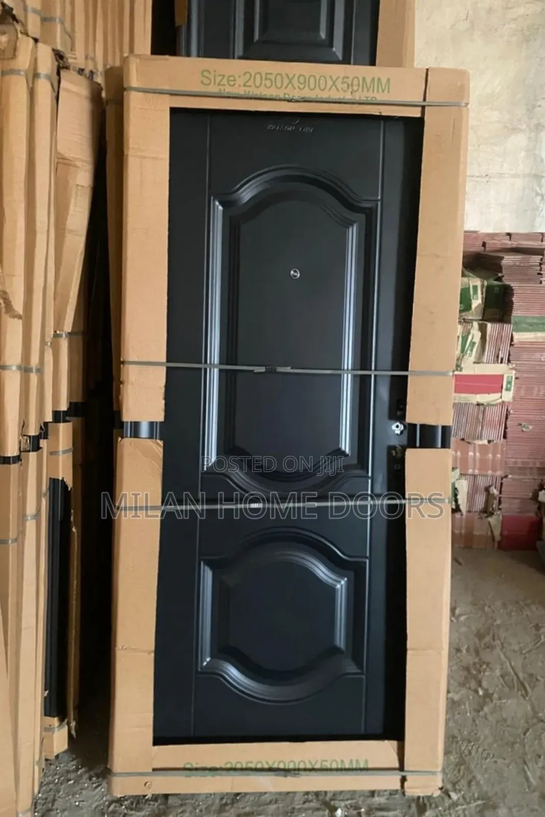 2100 by 900m 50mm Black Watson Security Door