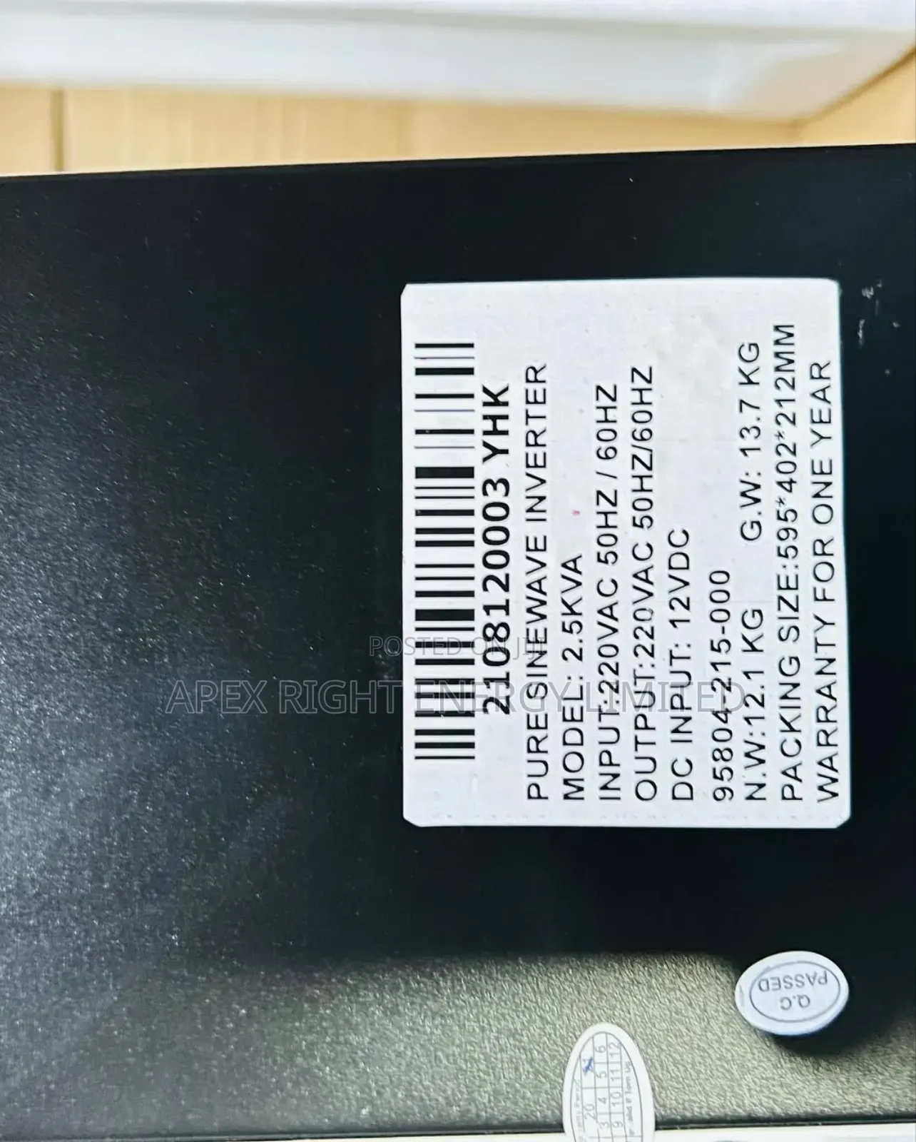 2.5kva Yohako Inverter 24v