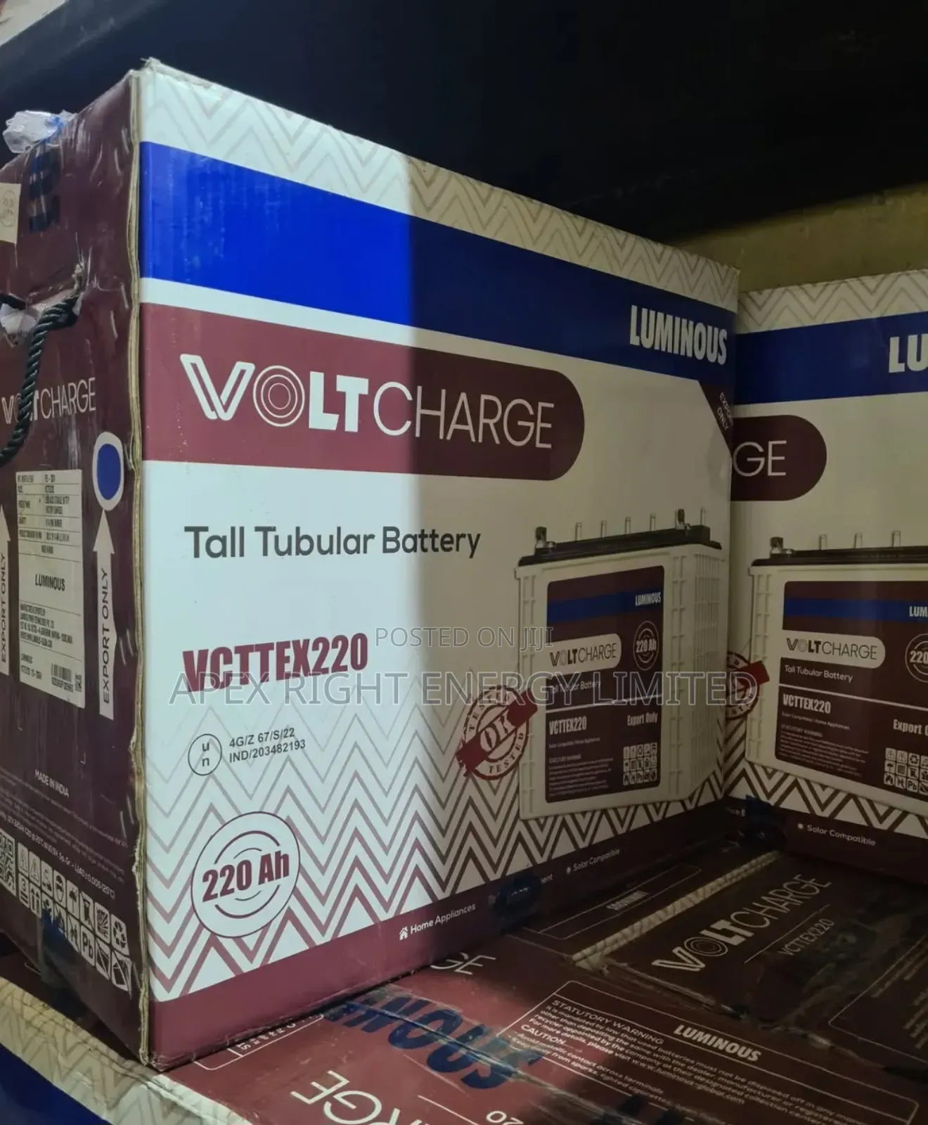 220ah Luminous Tall Tubular Battery