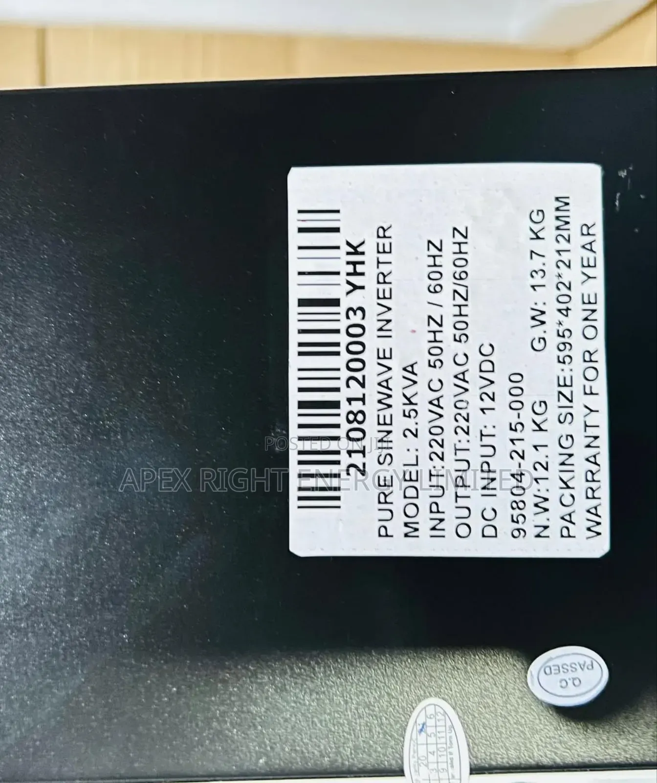 2.5kva Yohako Inverter Puresine-wave