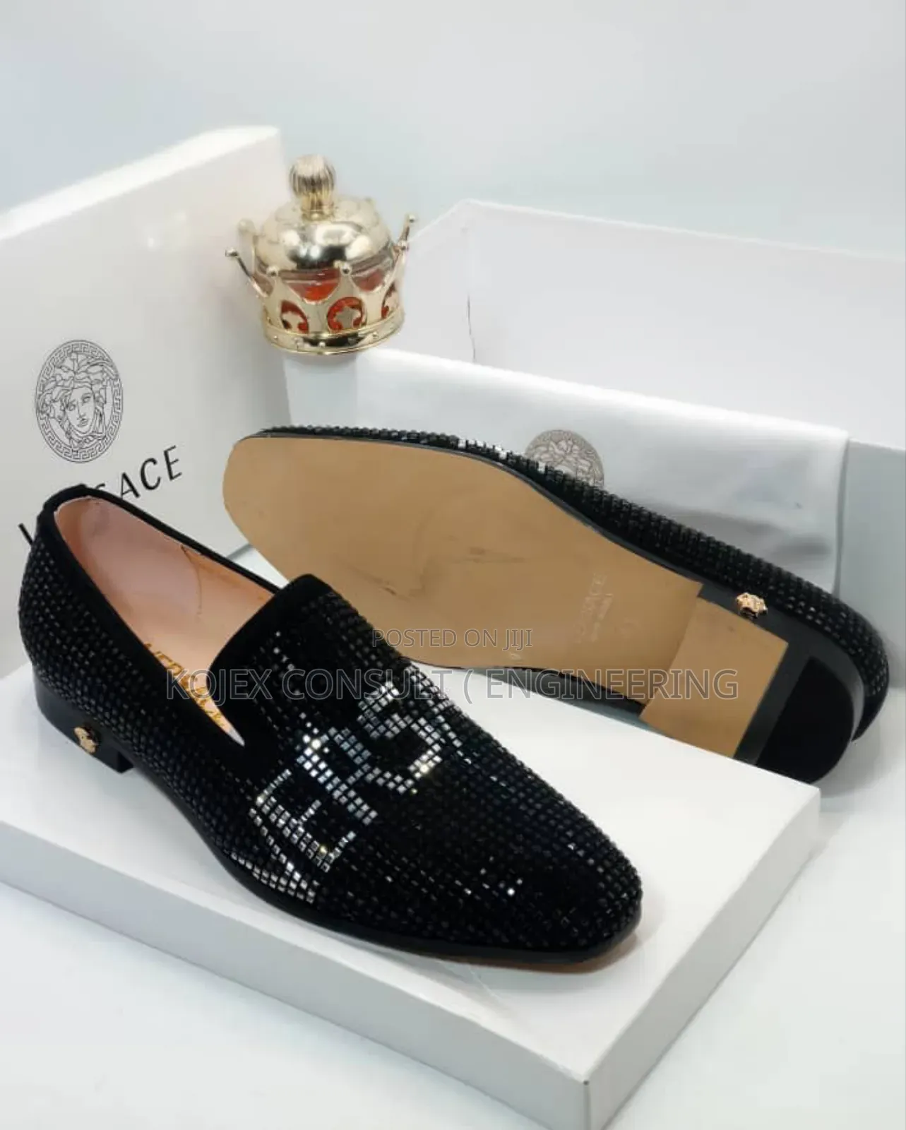 Versace Stoned Loafers Available
