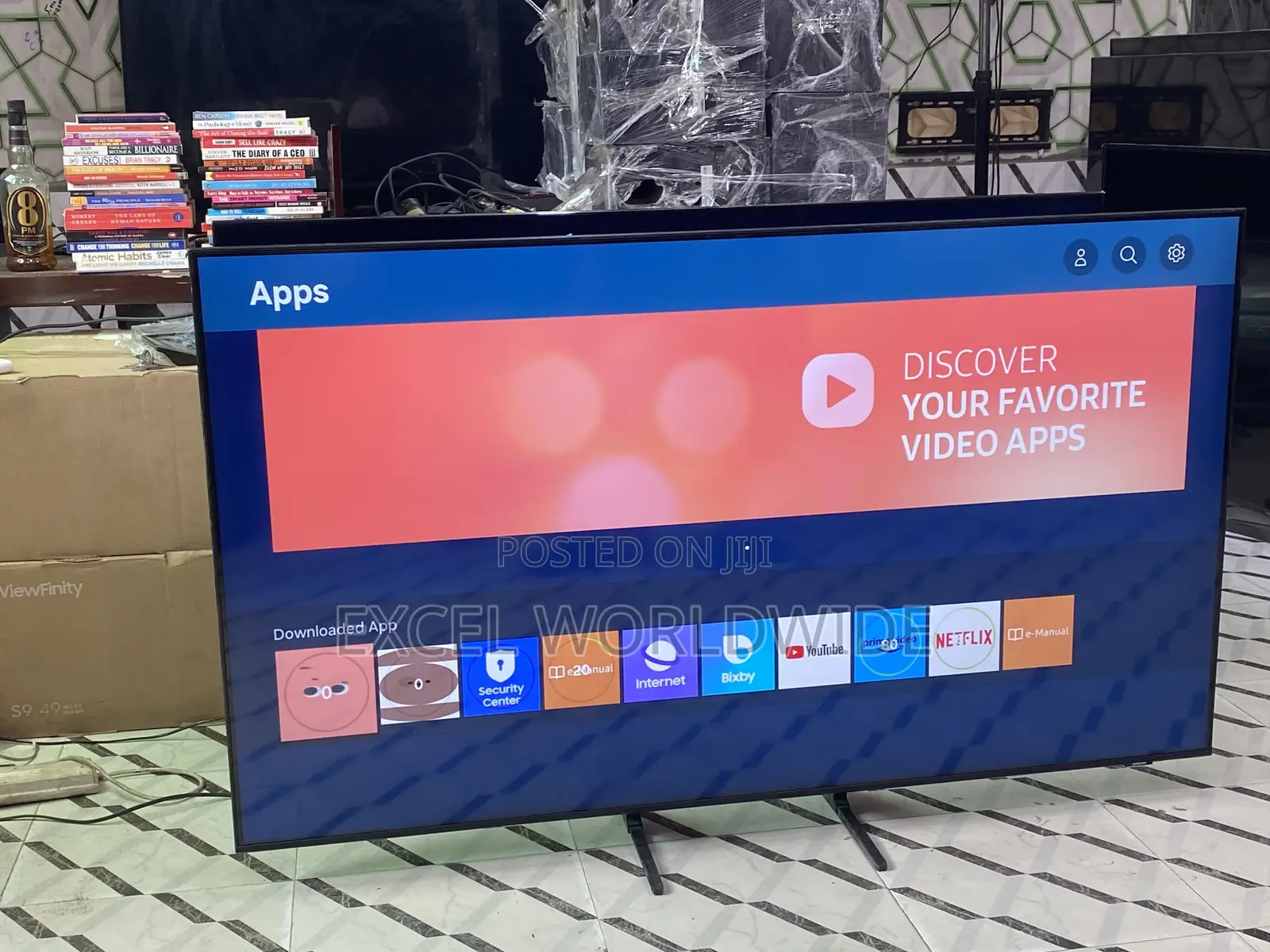 Sleek Design 65 “ Samsung Crystal UHD Smart Tv