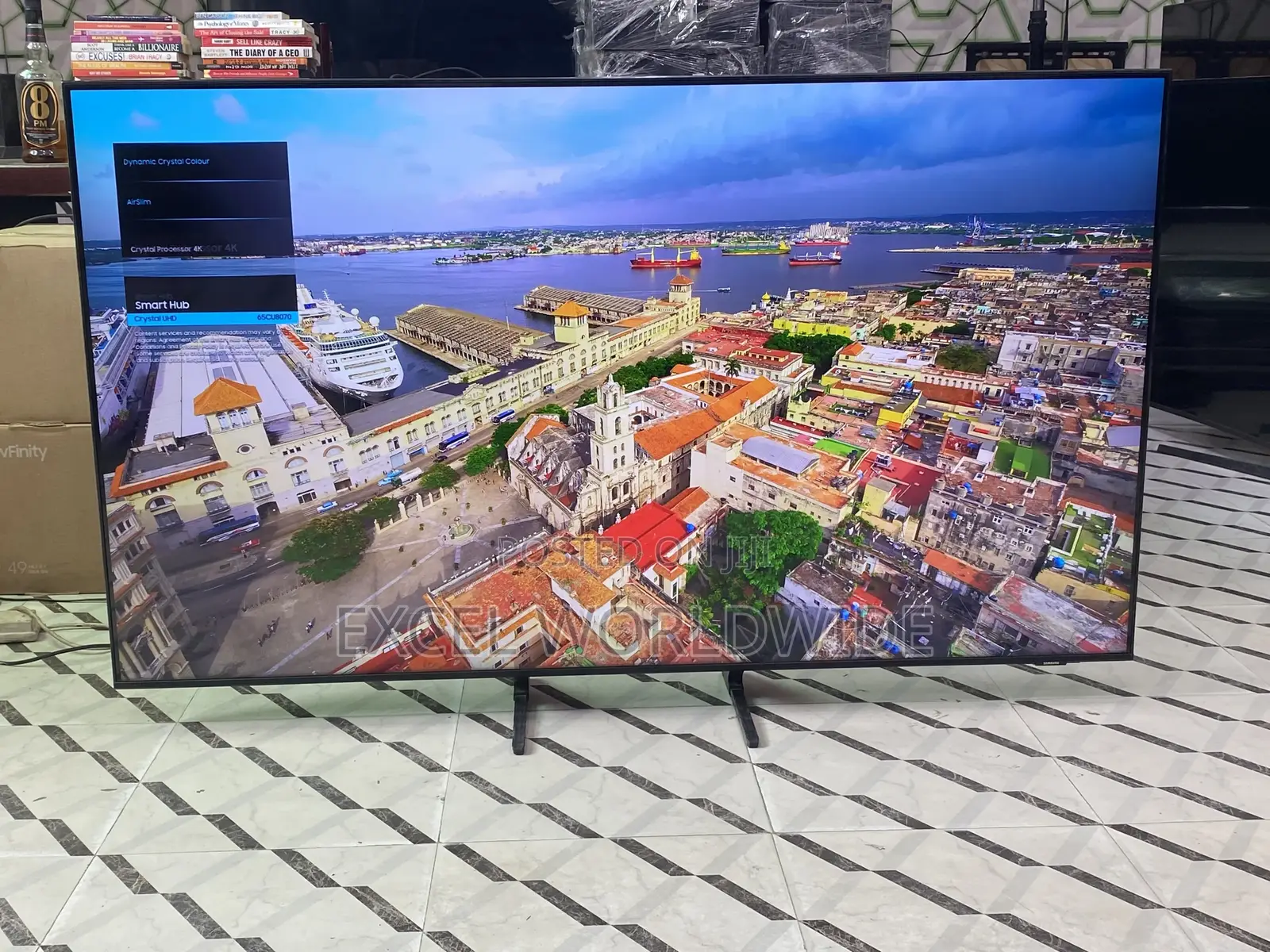 Sleek Design 65 “ Samsung Crystal UHD Smart Tv