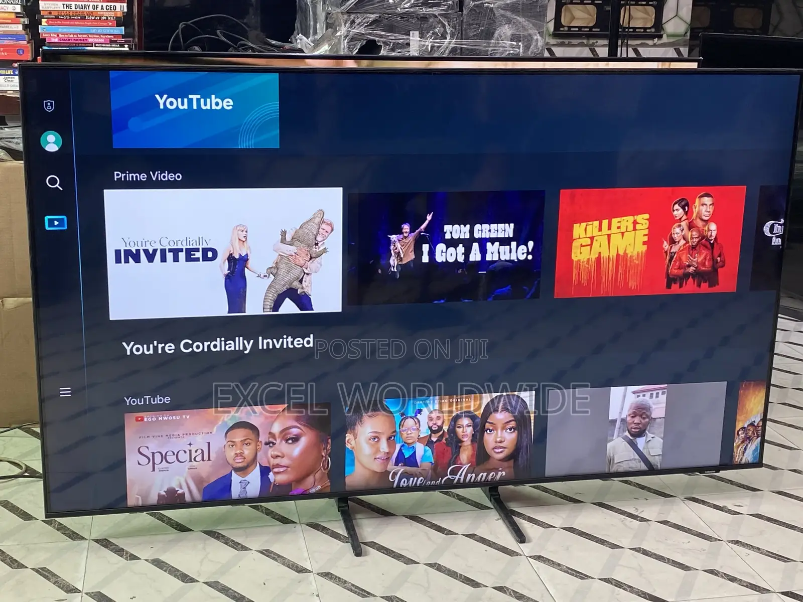Sleek Design 65 “ Samsung Crystal UHD Smart Tv