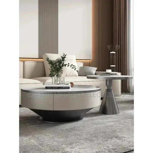 Nordic Luxury Stainless Steel Coffee Tables Italian Simple