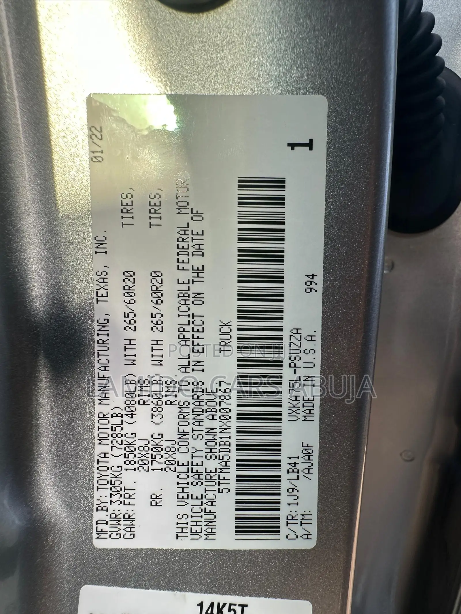 Toyota Tundra 2022 Silver