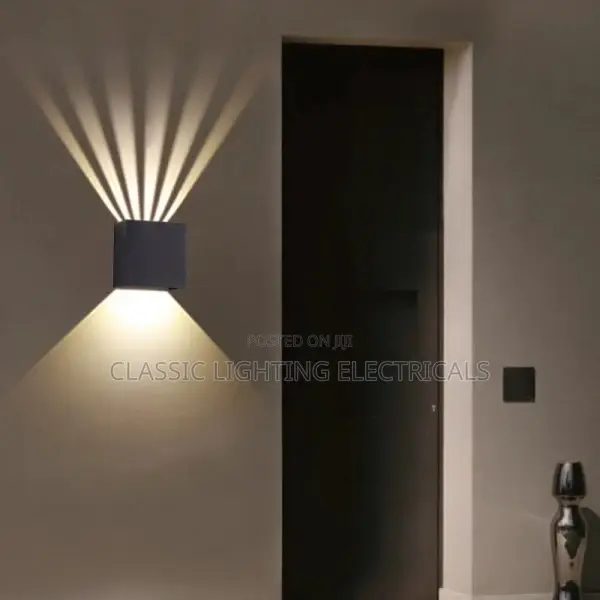 IP65 Wall Light Aluminum Black Outdoor Waterproof Wall Lamp