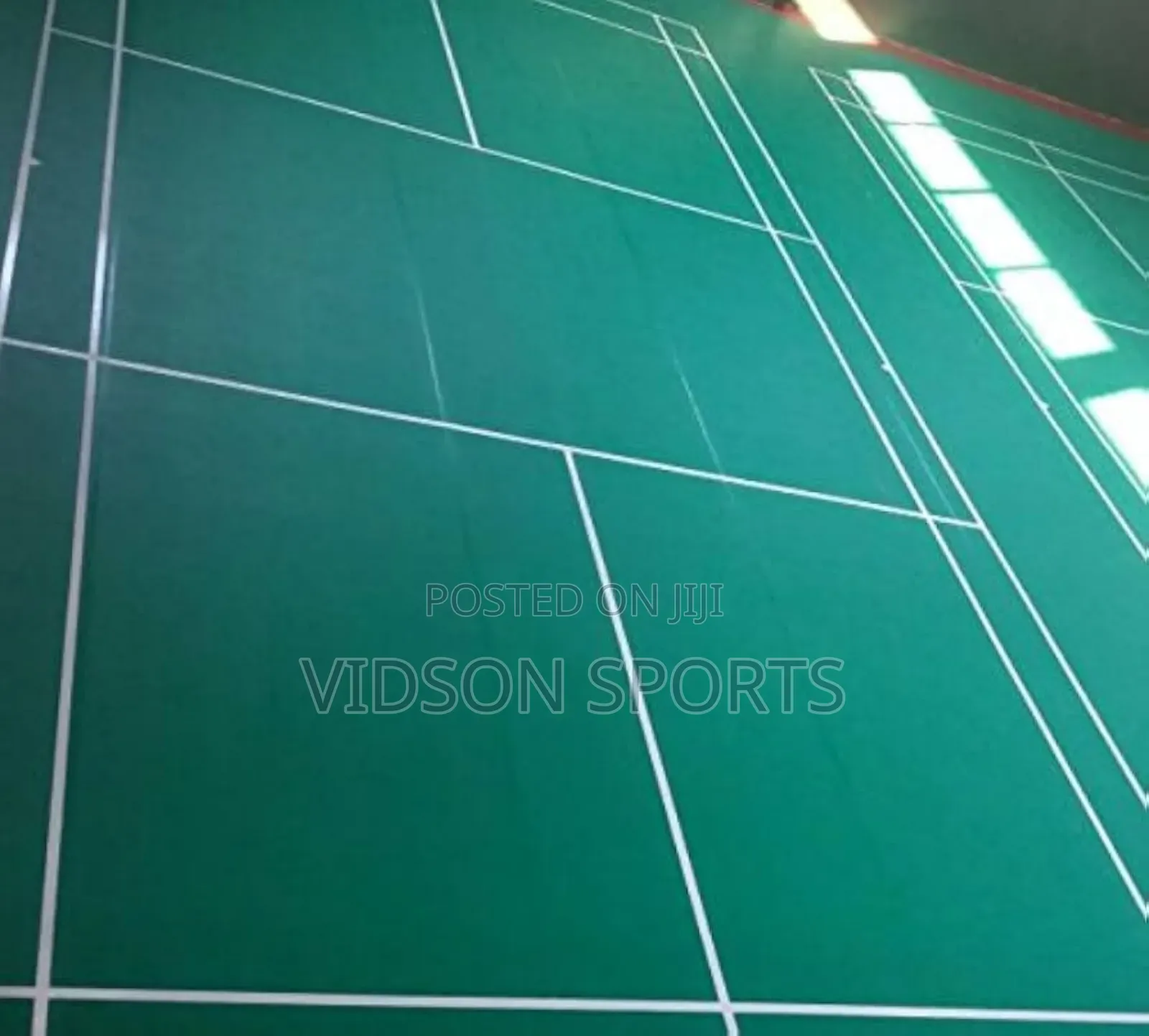 A Set of Flooring PVC Badminton Flooring Mat
