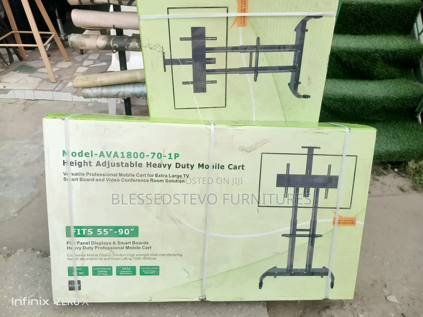 Mobile Tv Stand 90 Inches Down to 32 Inches