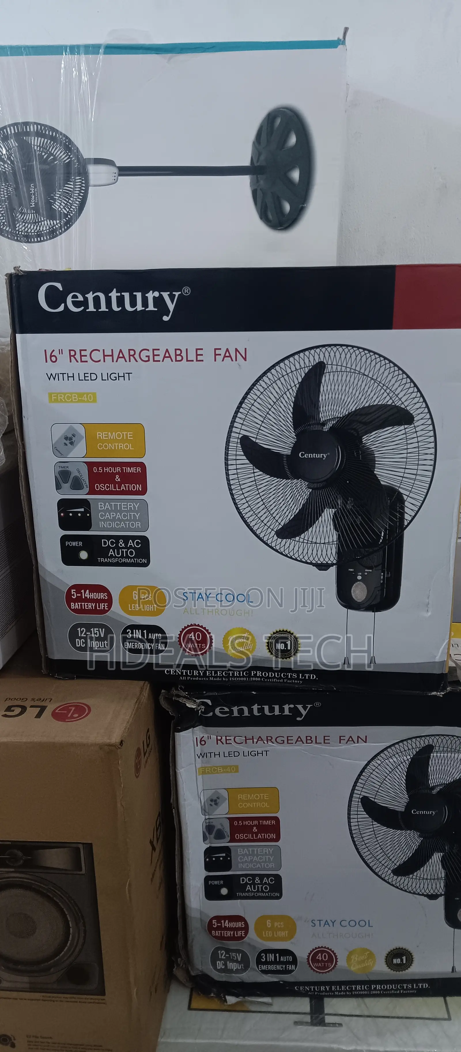 Best Bargain- Century 16inches Rechargeable Fan