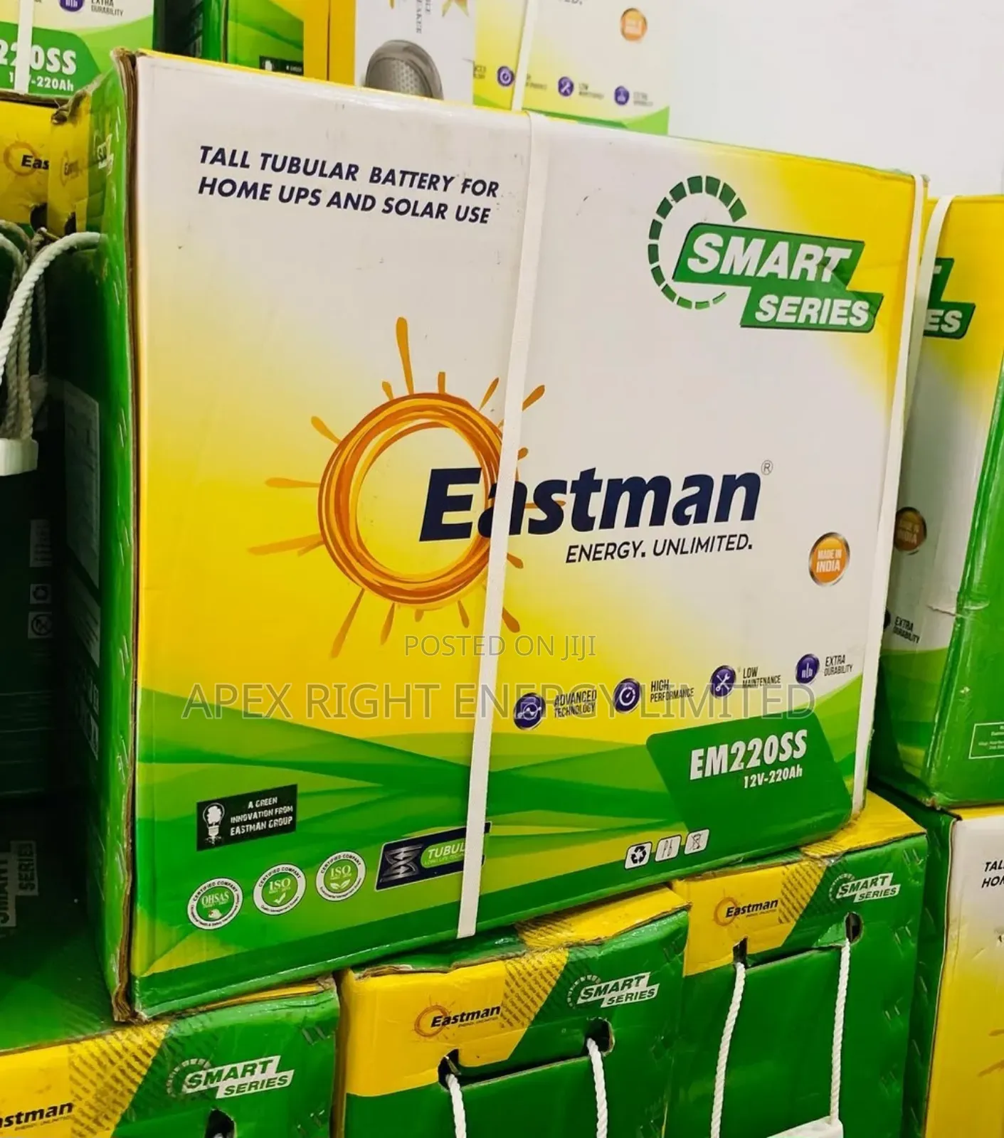12v/220ah Eastman Tubular Battery Smart Series