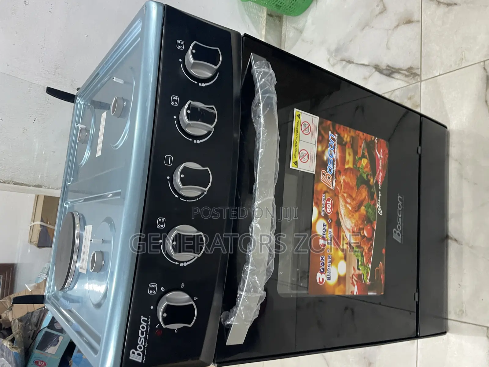 Glass Lid Boscon 3+1 Gas Cooker (BOS-GSS500)