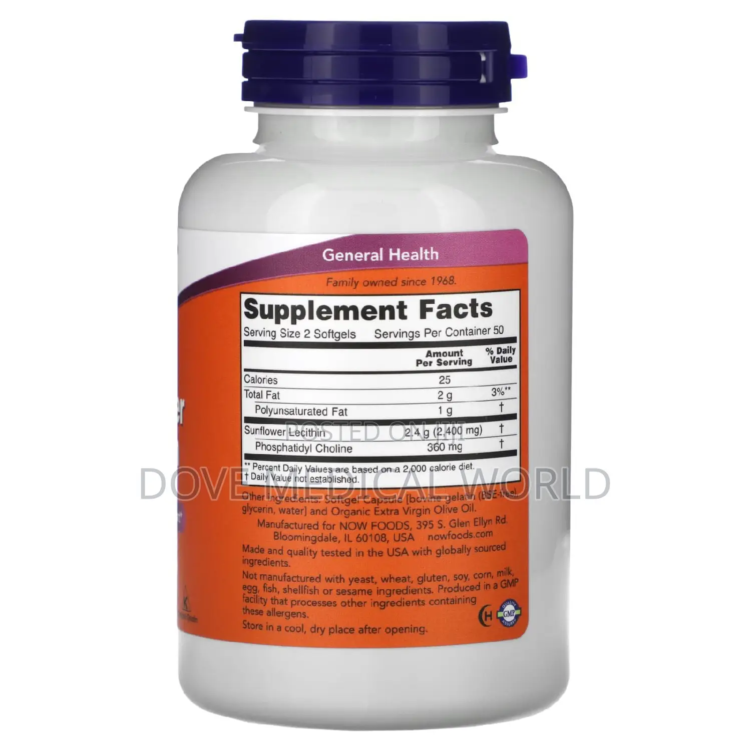 Sunflower Lecithin 1200mg