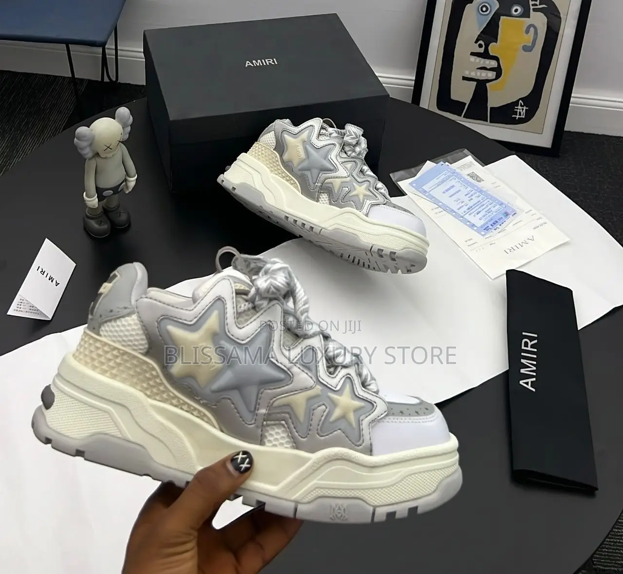 Amiri Top Quality High Top Luxury Sneakers