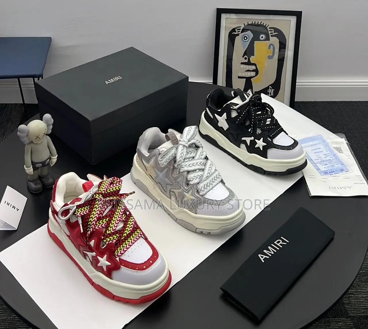 Amiri Top Quality High Top Luxury Sneakers