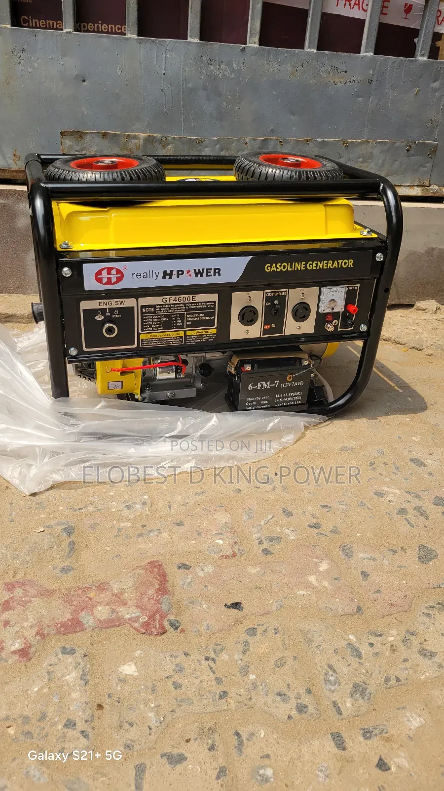 4.5kva 100% Pure Copper H-Power Petrol Generator