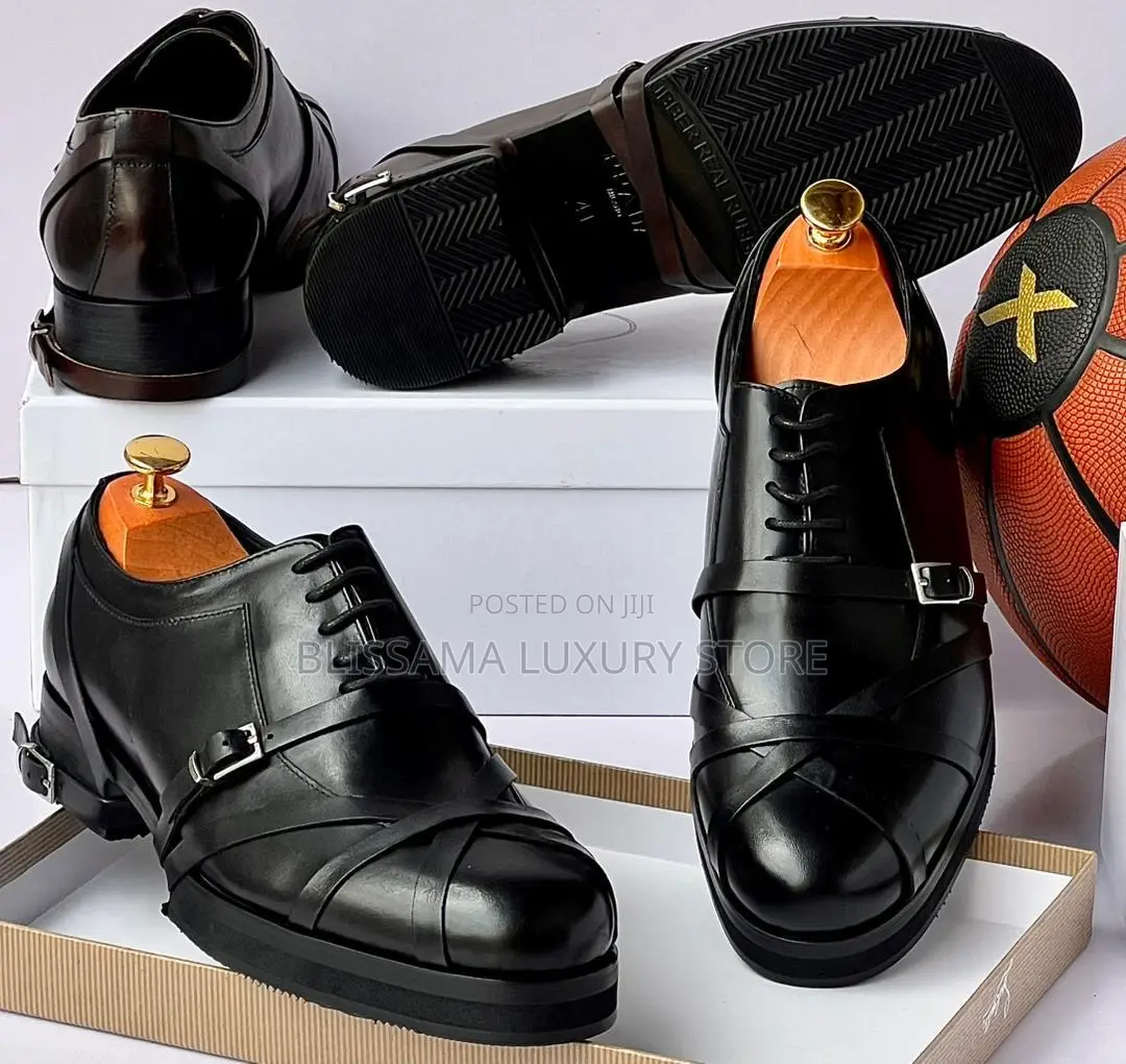 Prada Quality Leather Luxury Corporate Shoes