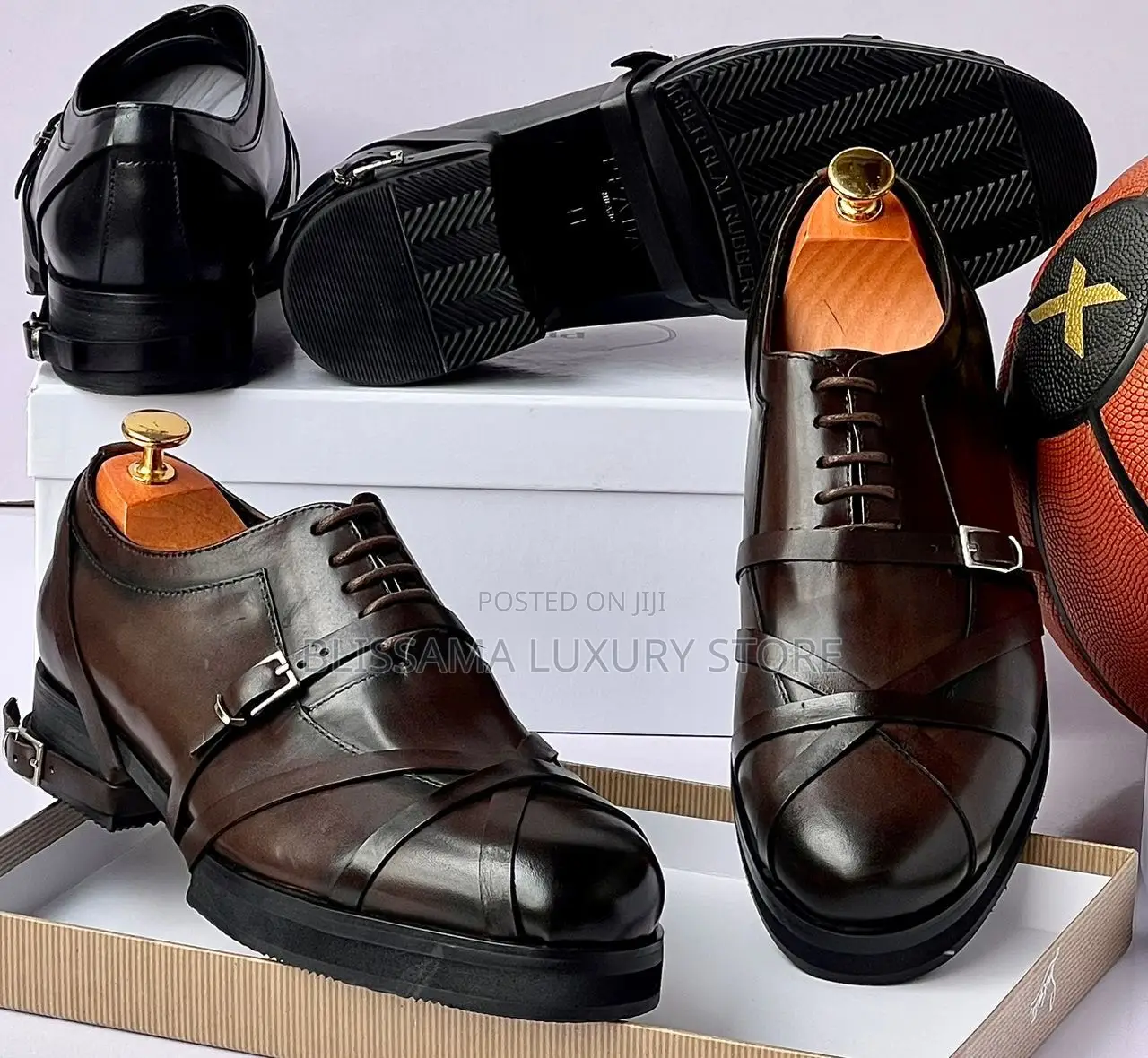Prada Quality Leather Luxury Corporate Shoes