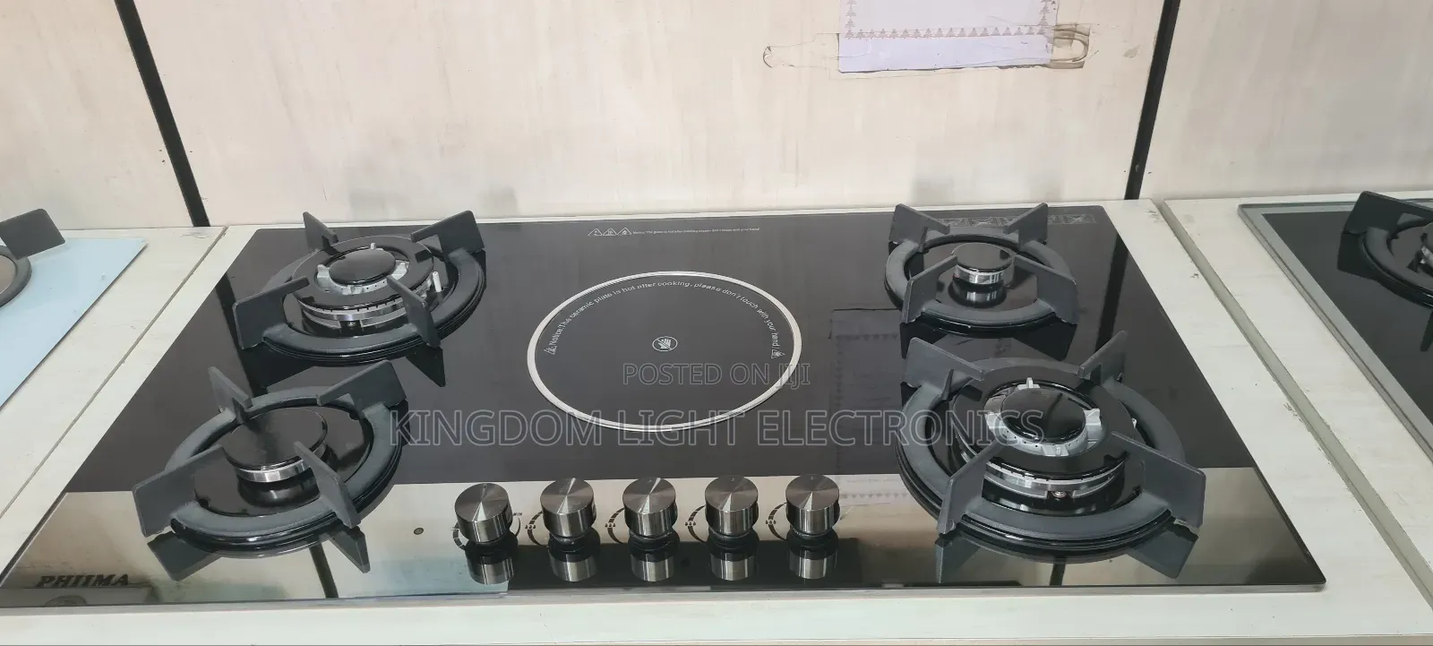 Phima Inbuilt Gas Cooker 4 Gas 1 Electric 100% Copper
