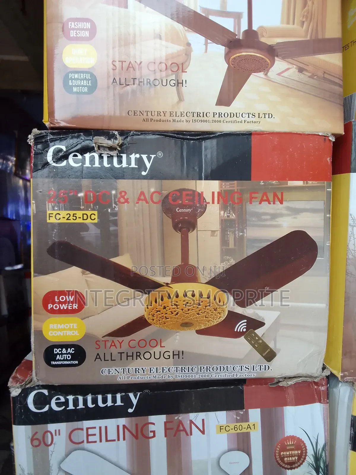 Century 25" DC AC Ceiling Fan Fc-25-Dc