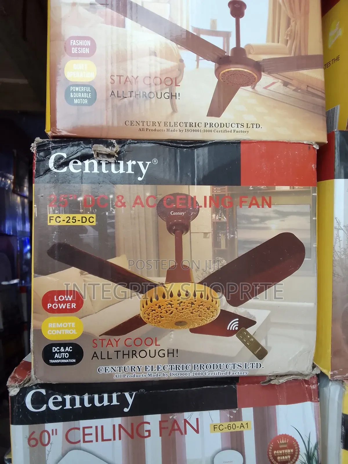 Century 25" DC AC Ceiling Fan Fc-25-Dc