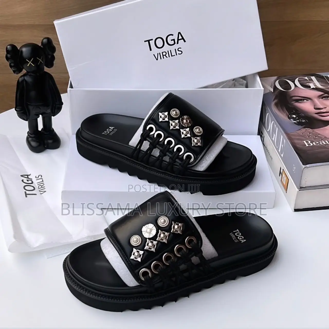 Toga Virilis Quality Leather Luxury Slides