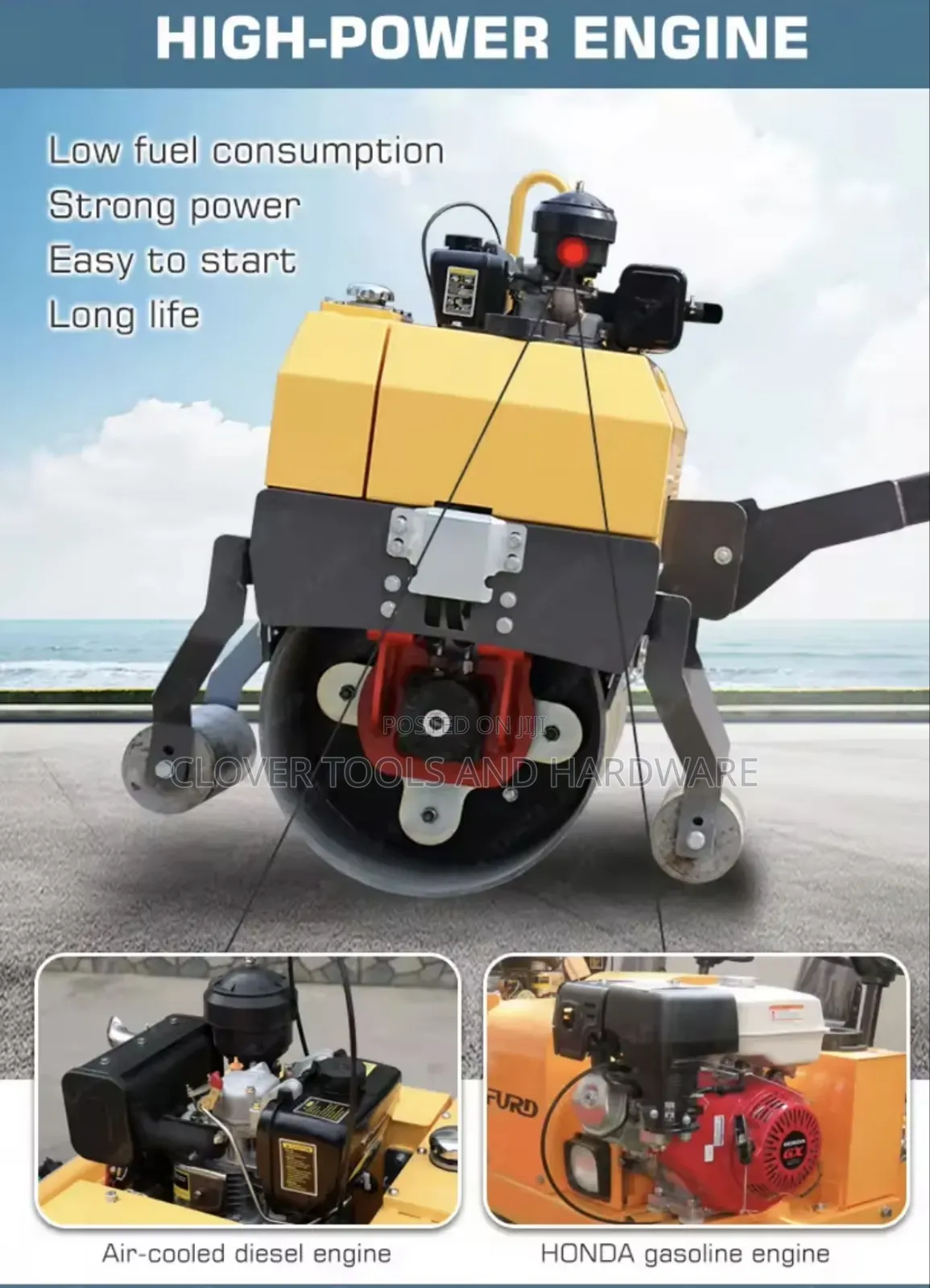Single Drum Soil Compactor Machine Smooth Drum Asphalt