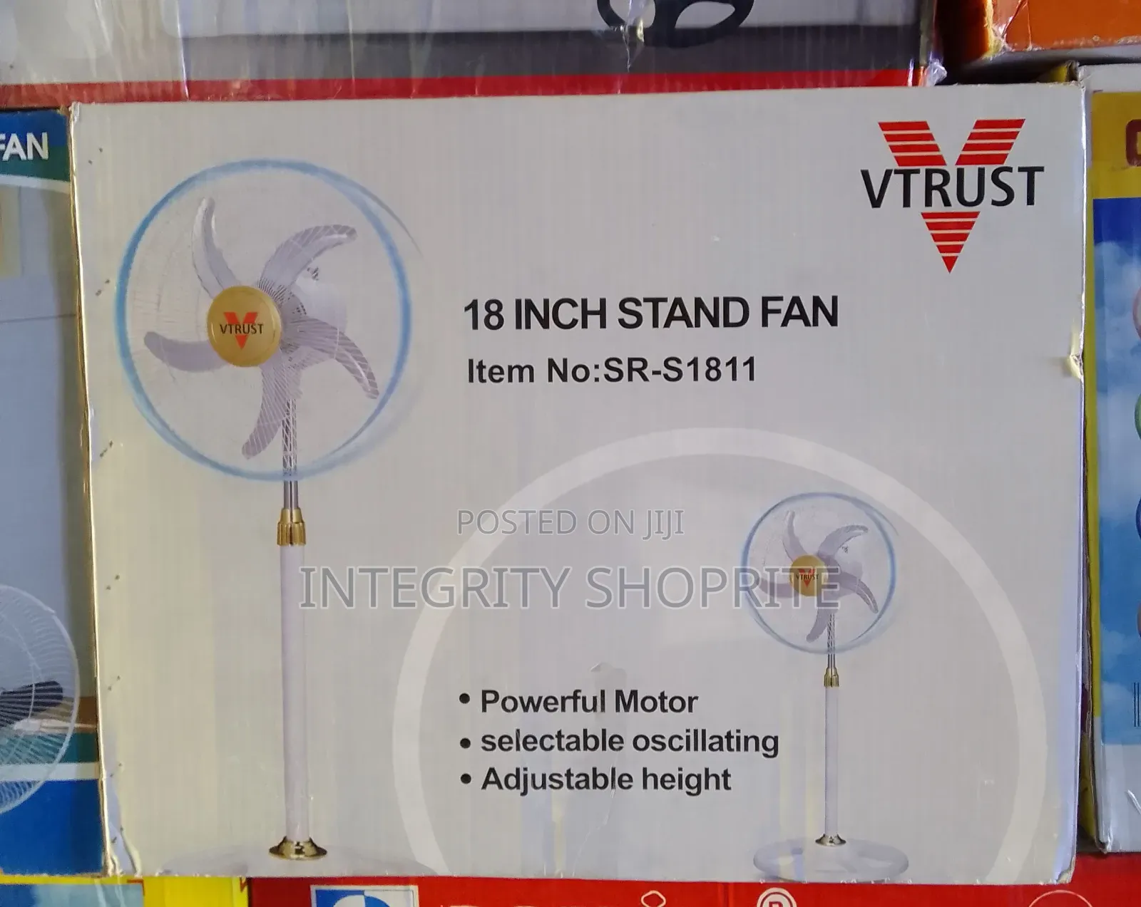 Vtrust 18 Inch Stand Fan No:Sr-S1811