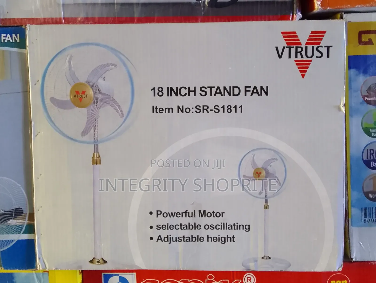 Vtrust 18 Inch Stand Fan No:Sr-S1811