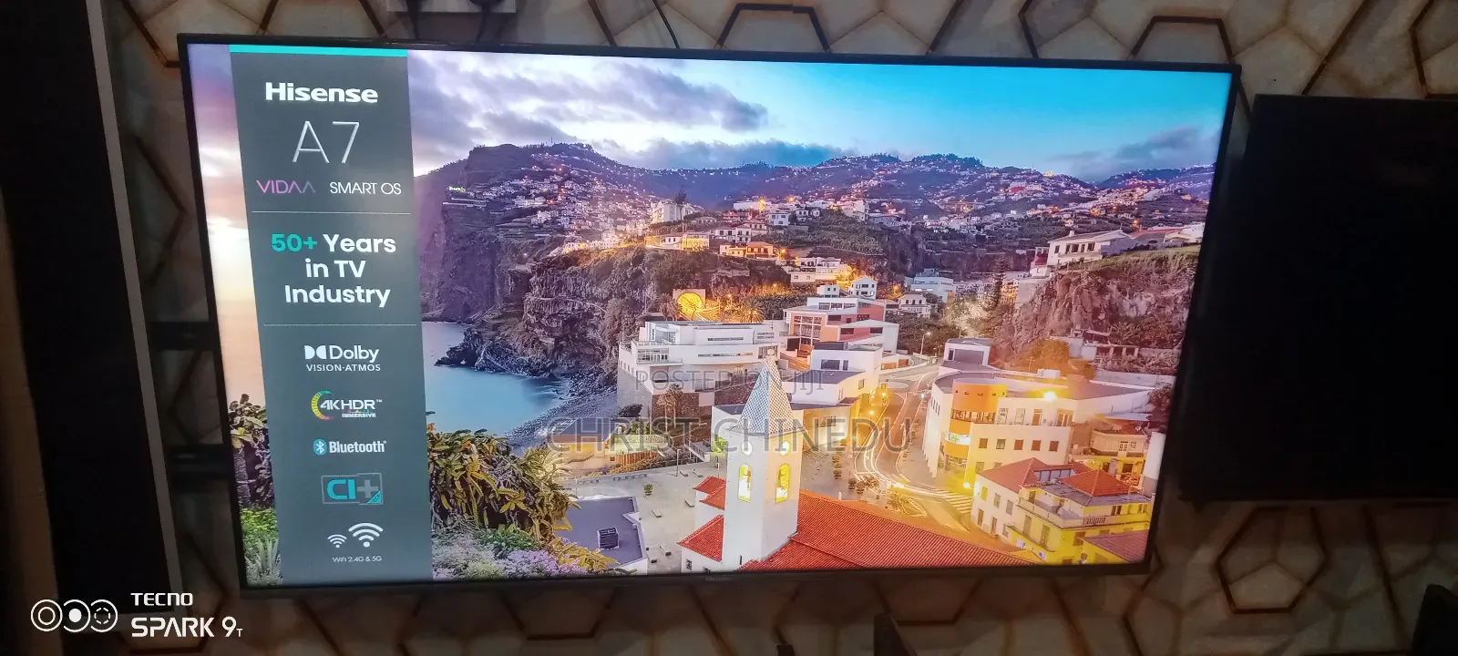 Full Smart Hisense A7 Frameless TV 55inch