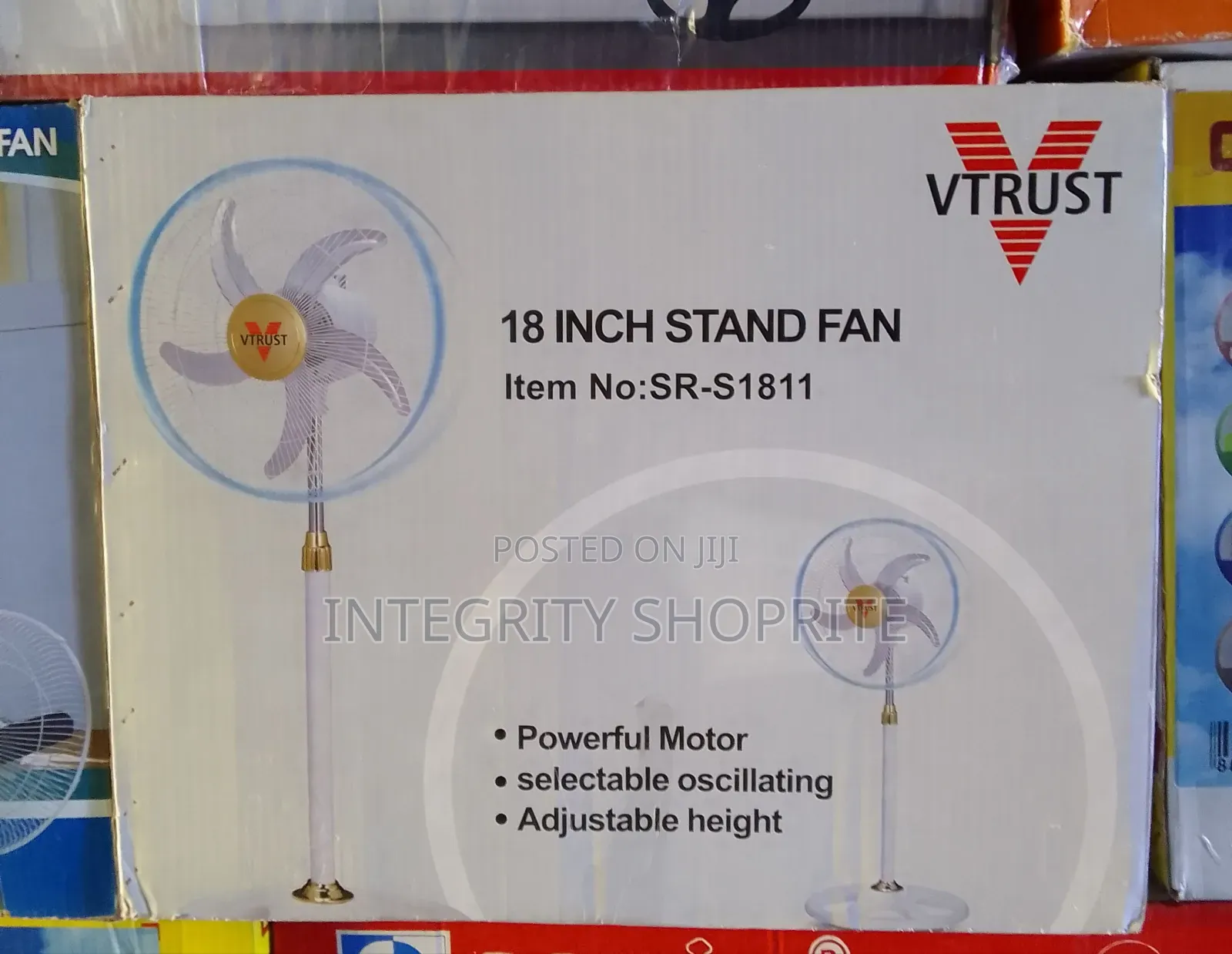 Vtrust 18 Inch Stand Fan No:Sr-S1811