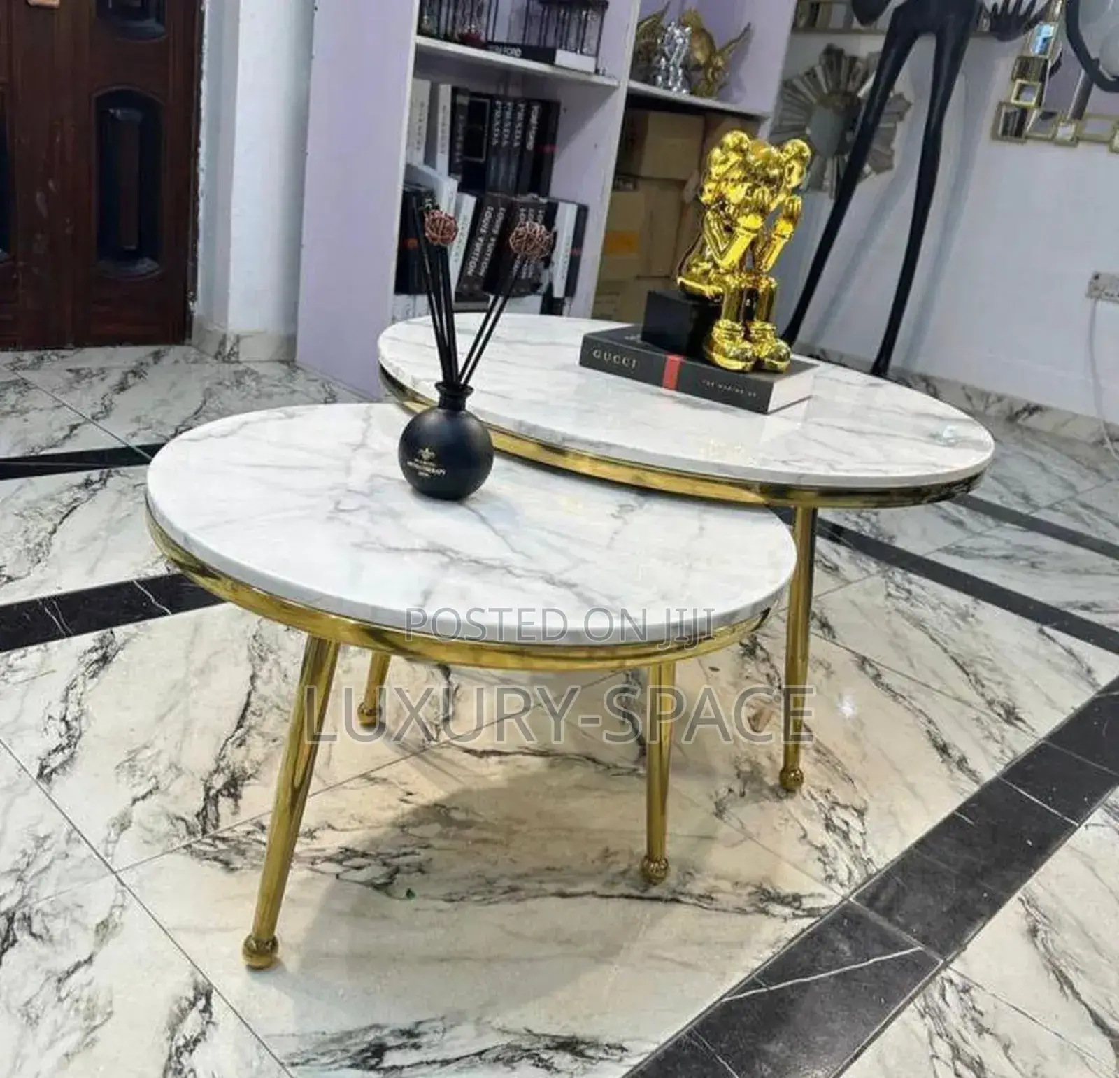 Marble Living Room Tables Set