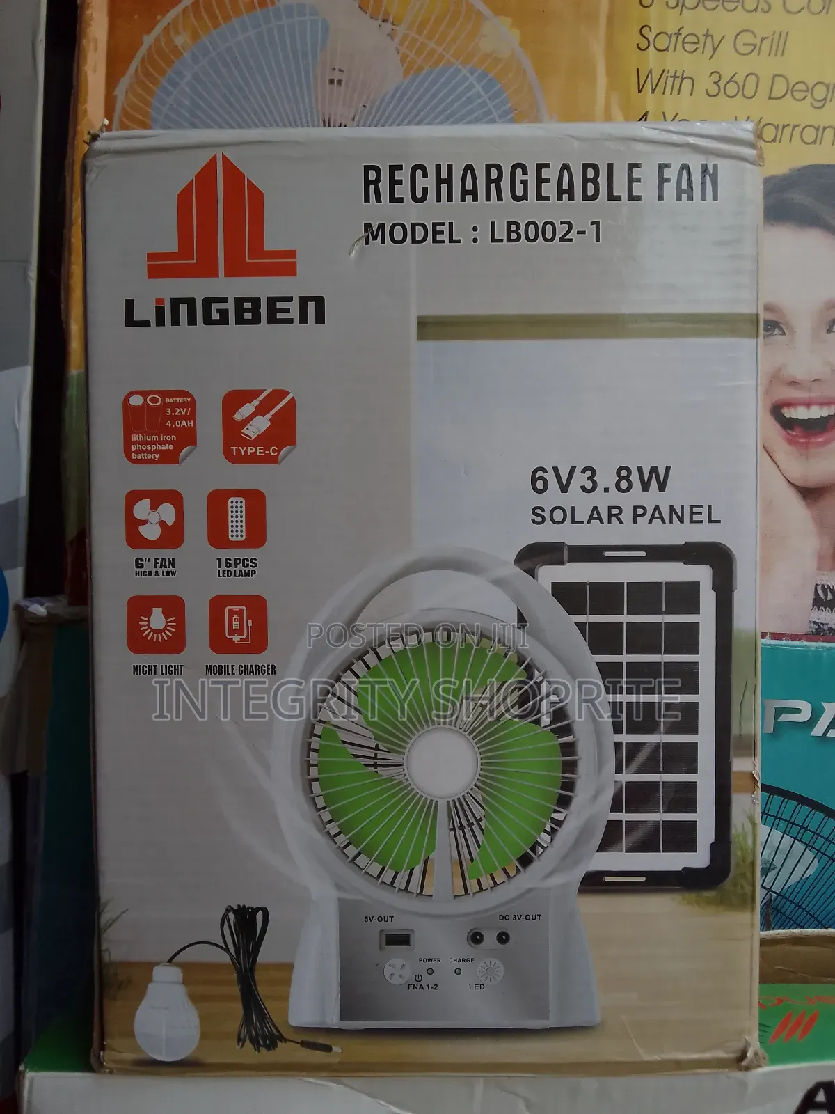 Rechargeable Fan Lingben