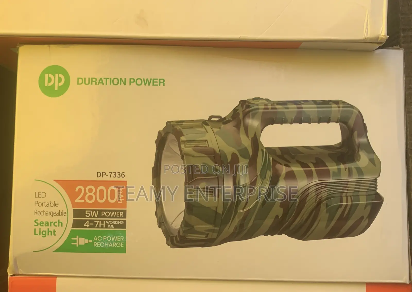 LED Rechargeable Search Light - Handheld DP-7336 Touch Light
