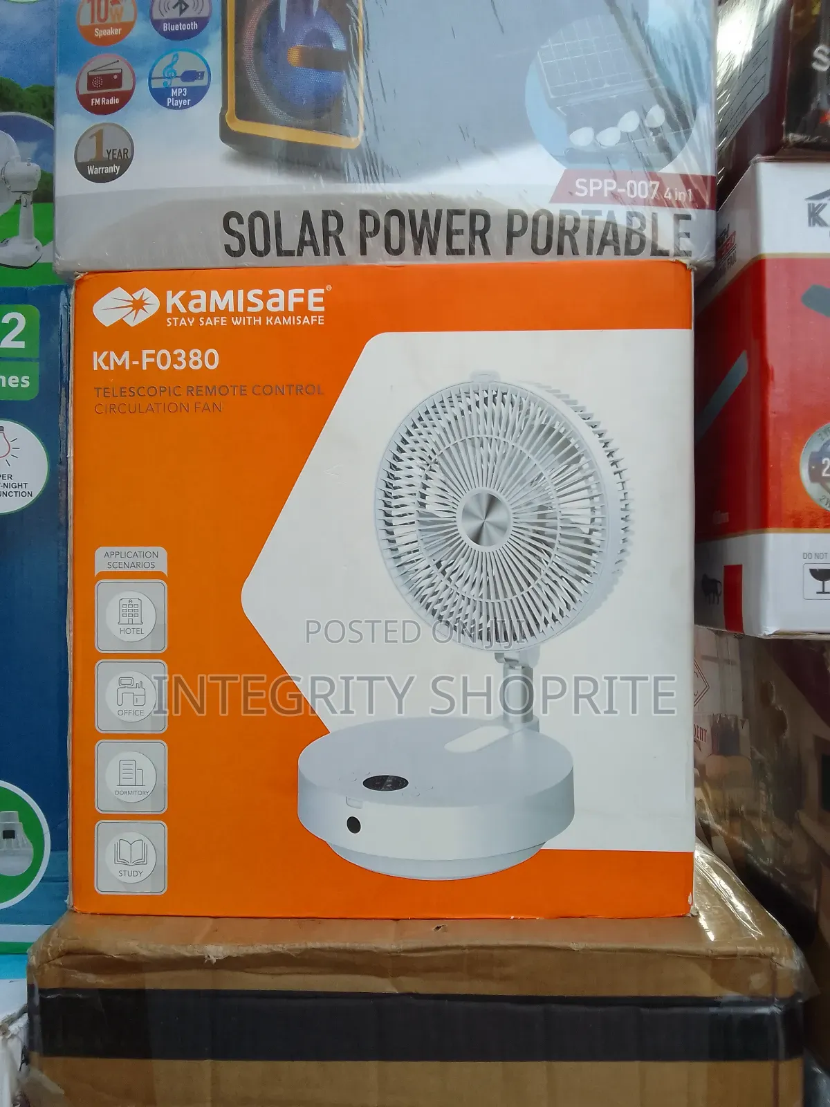 Kamisafe Telescopic Fan 12" 15000mah