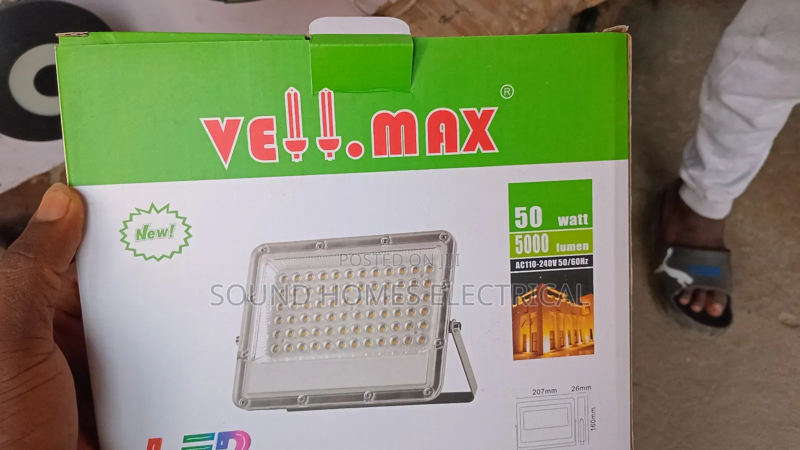 Ip65 LED Vellmax 50w Floodlight