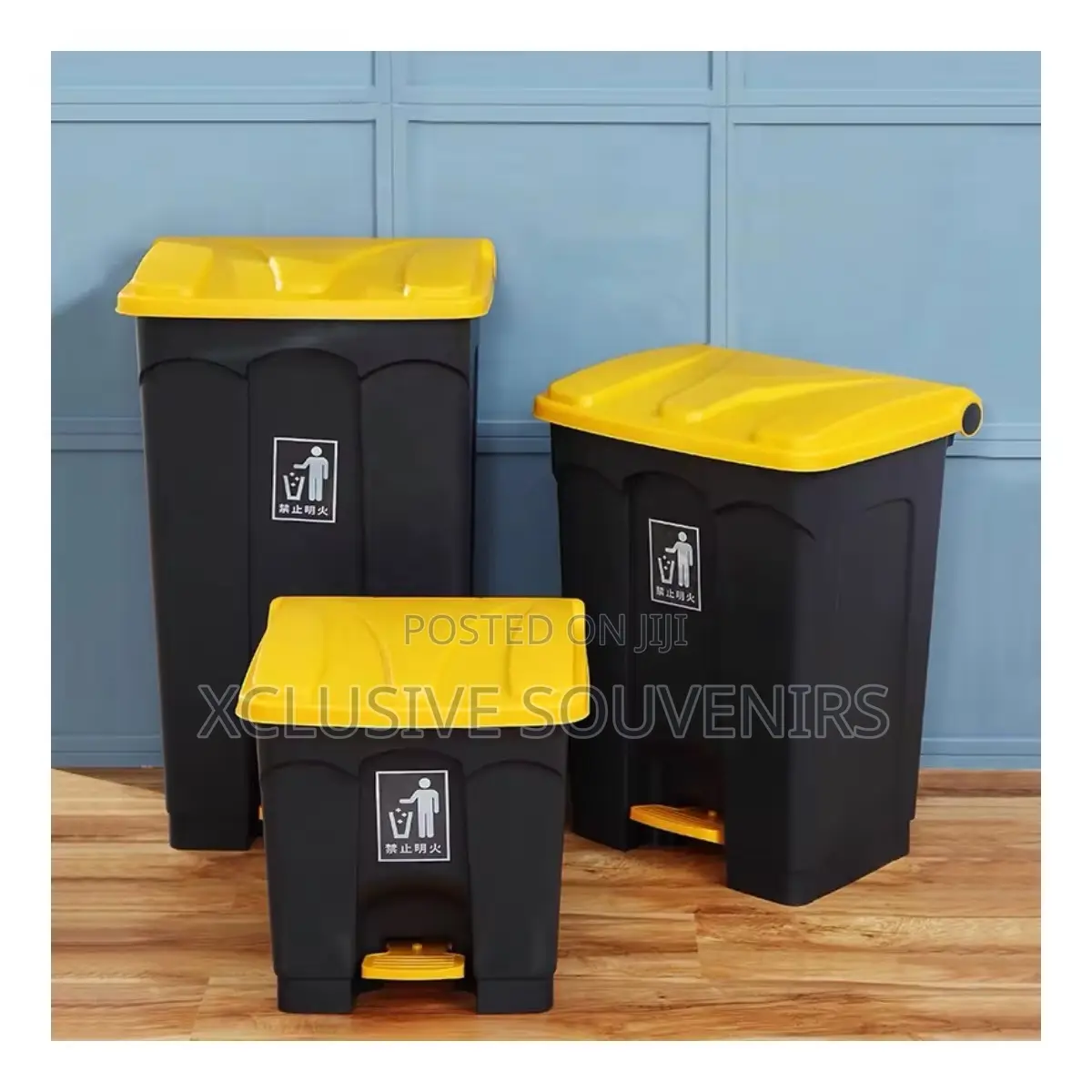 80l Top Quality Plastic Outdoor Foot Pedal Dustbin
