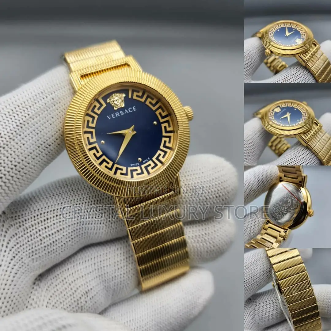 Versace Quality Luxury Ladies Chain Strap Wristwatch