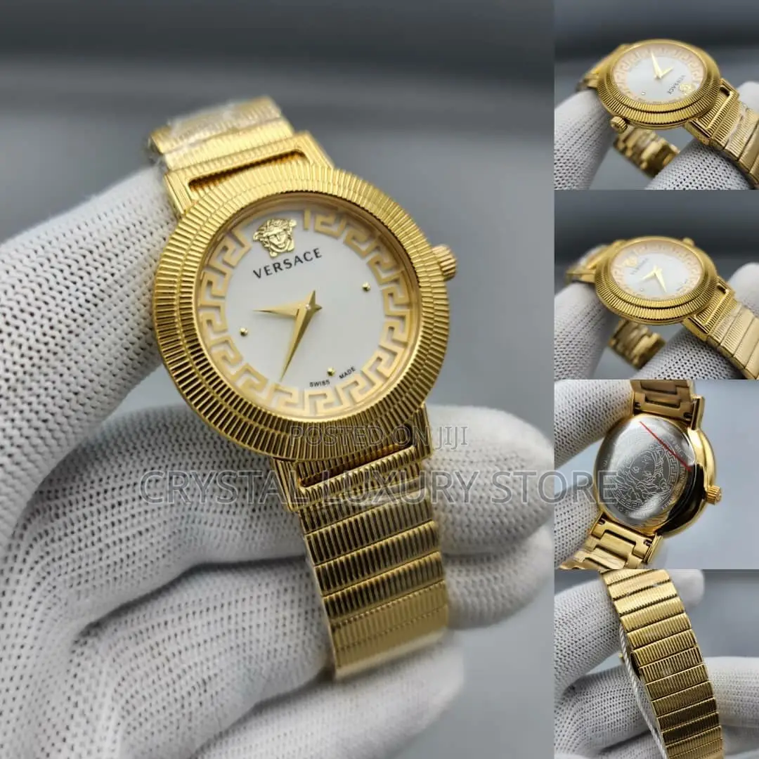 Versace Quality Luxury Ladies Chain Strap Wristwatch