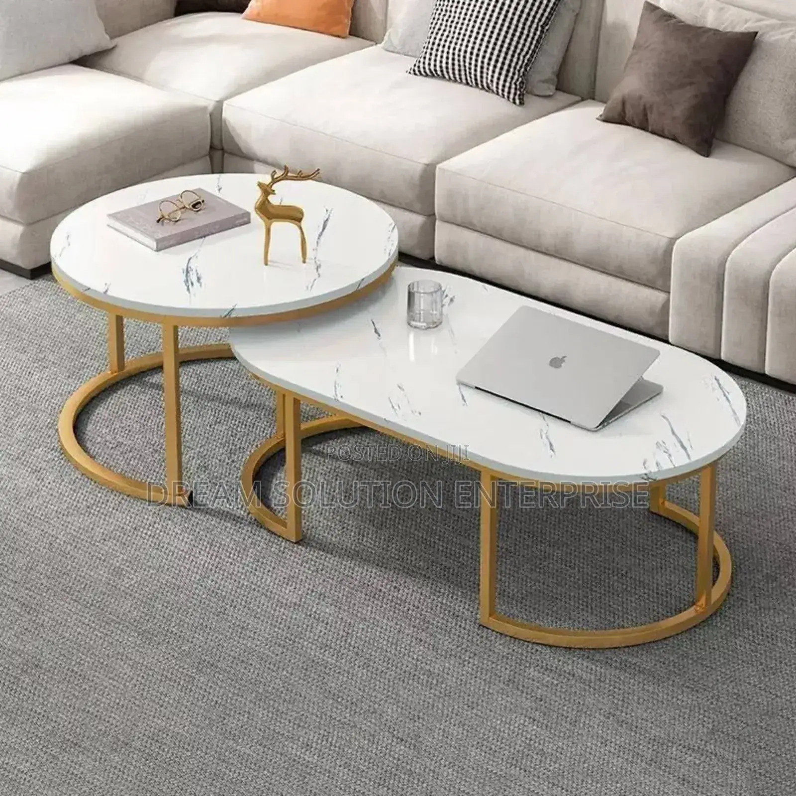 2 In1 Wood Top Center Table