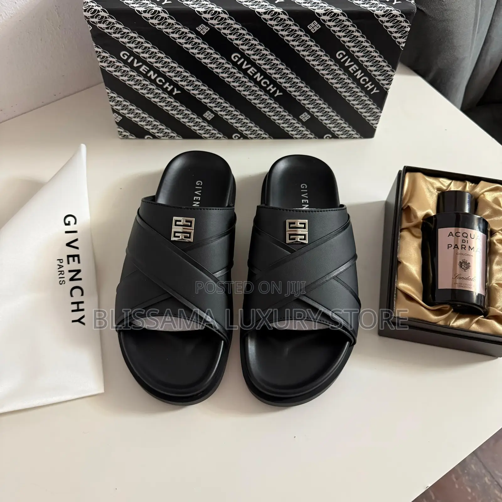 Givenchy Quality Leather Luxury Pam Slippers