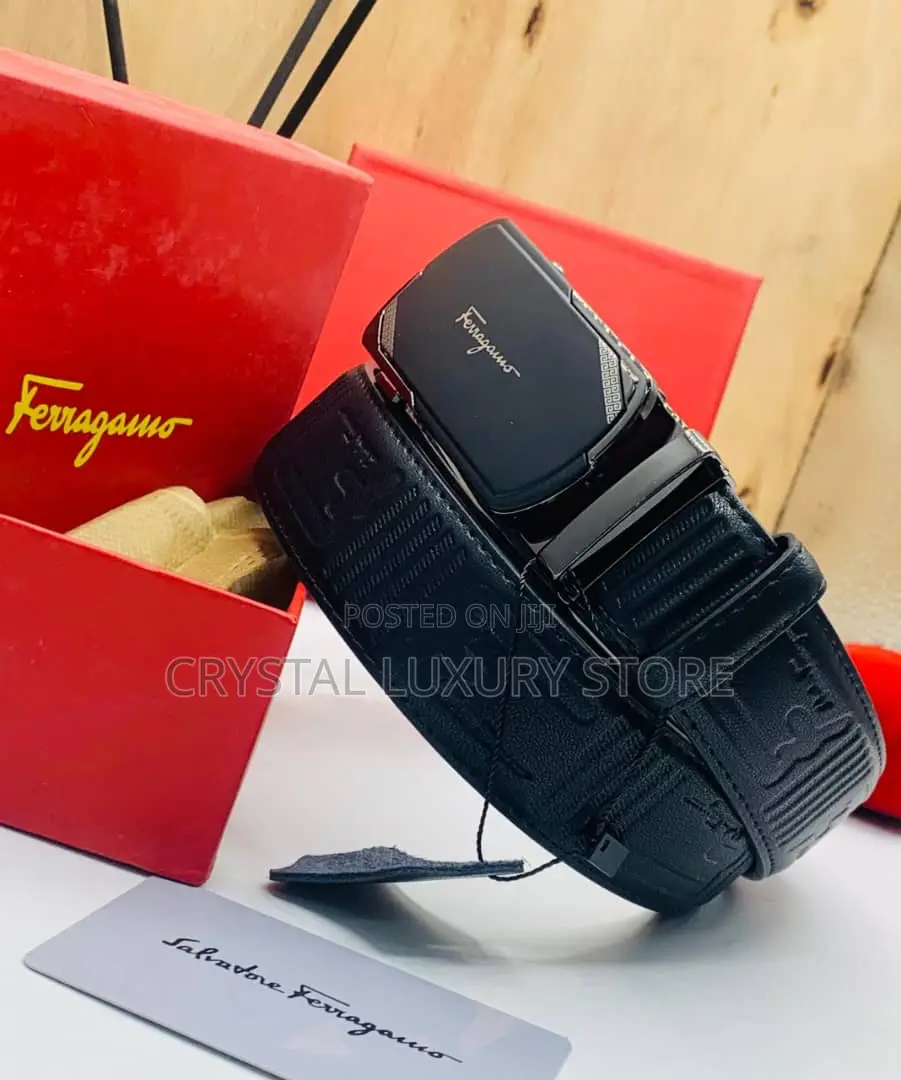 Ferragamo Quality Luxury Men Genuine Leather Belt