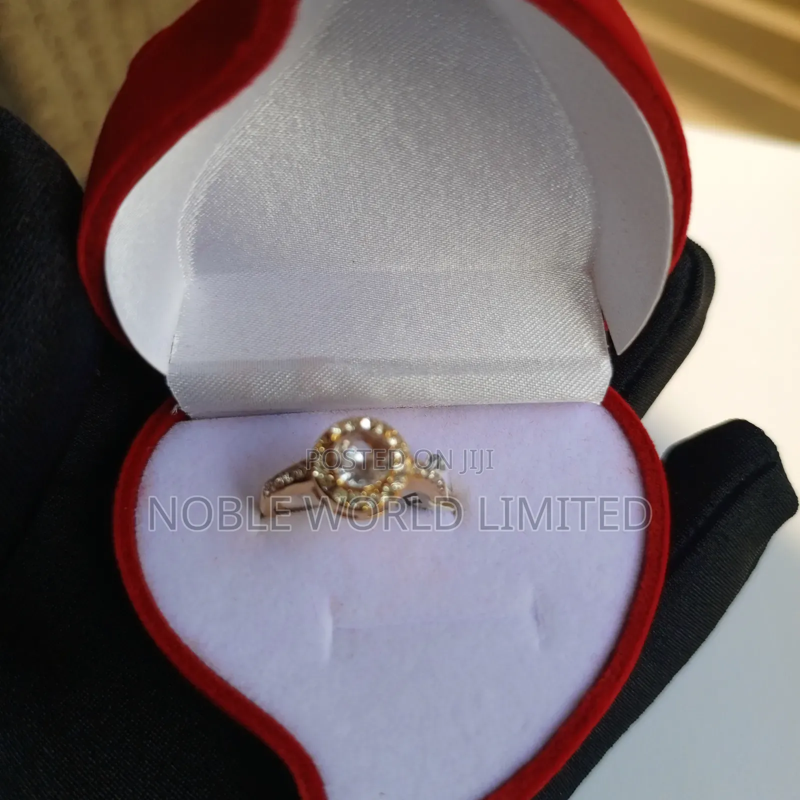 High Quality Gold Color Engagement/ Promise Ring