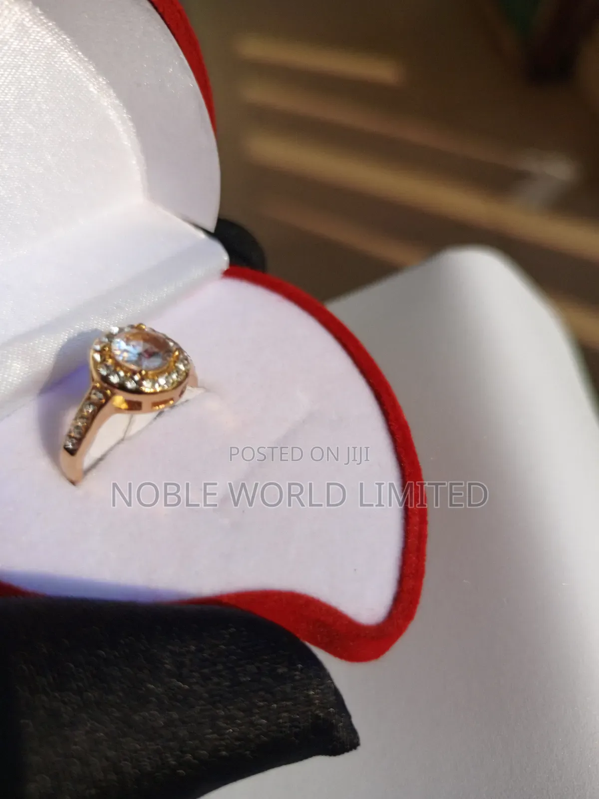 High Quality Gold Color Engagement/ Promise Ring