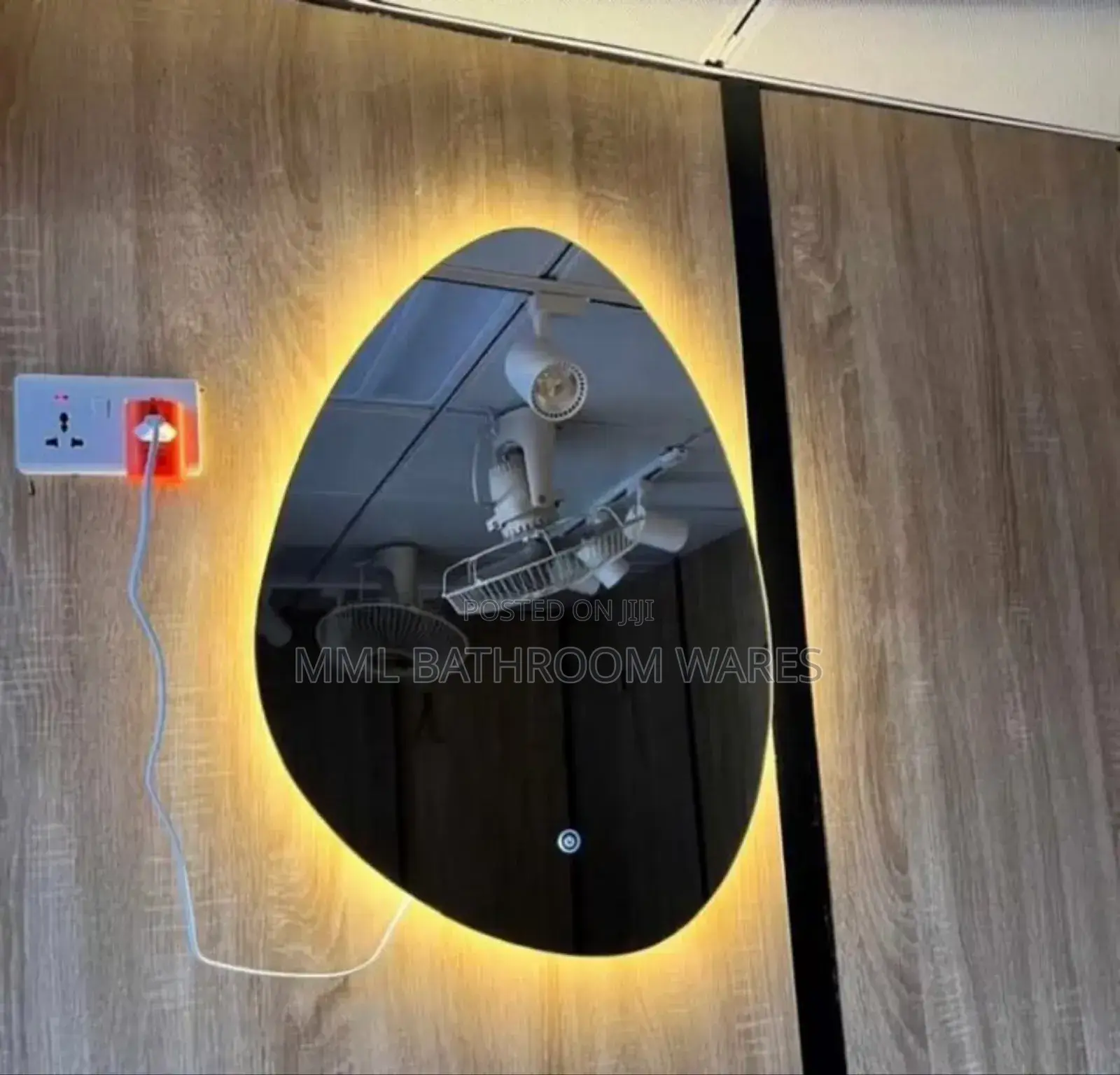 Special Shaped Water Drop Touch Screen Led Mirrors