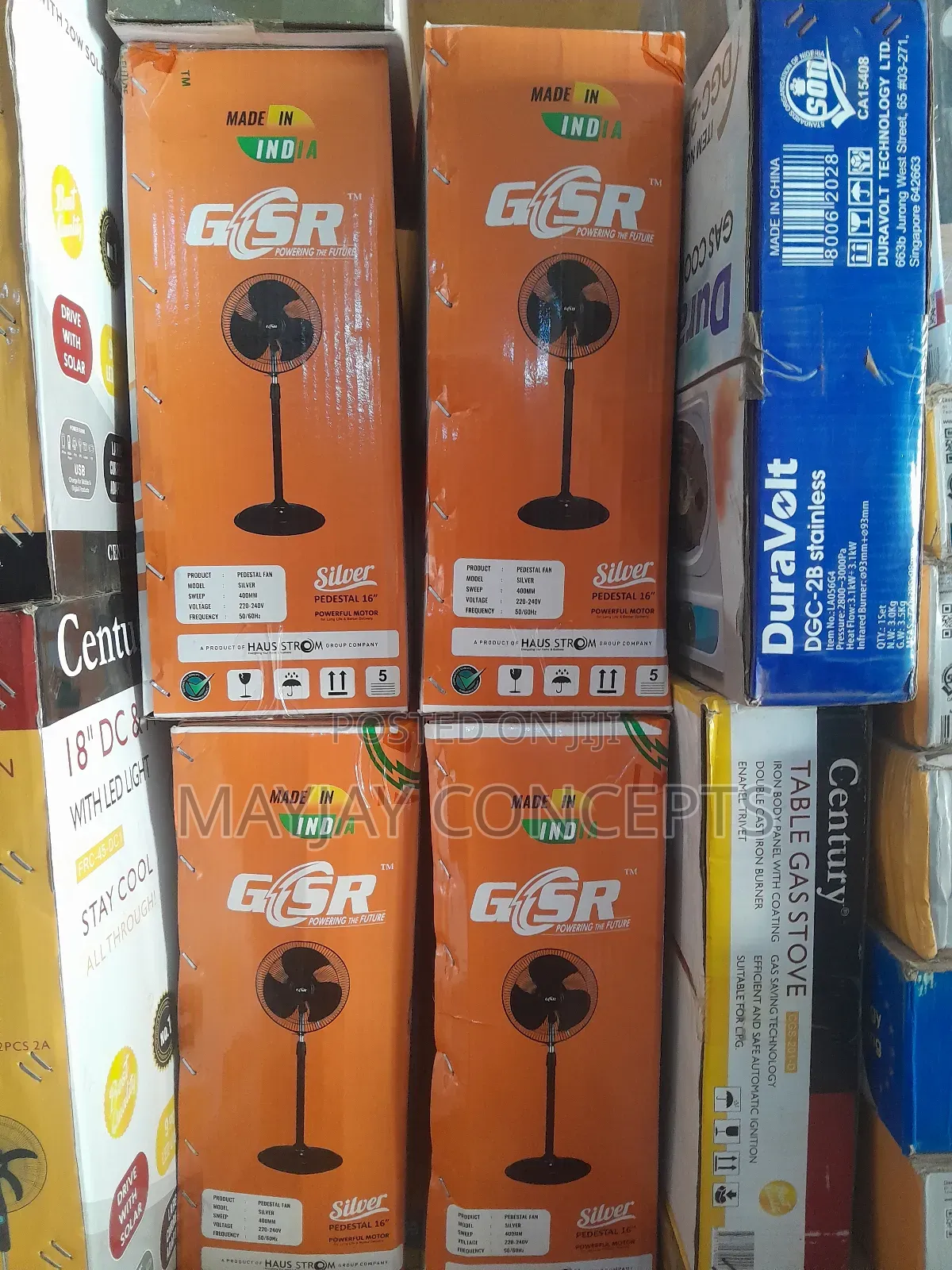 16-Inch GSR Energy Saving Standing Fan- High Velocity