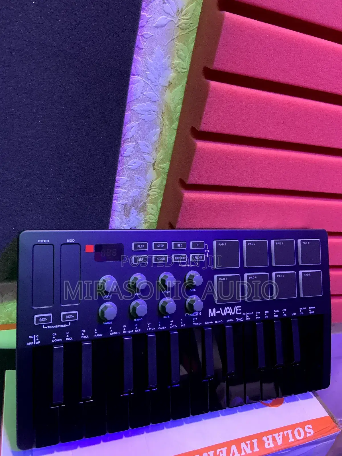 M-vave 25 Keys Portable Midi Keyboard
