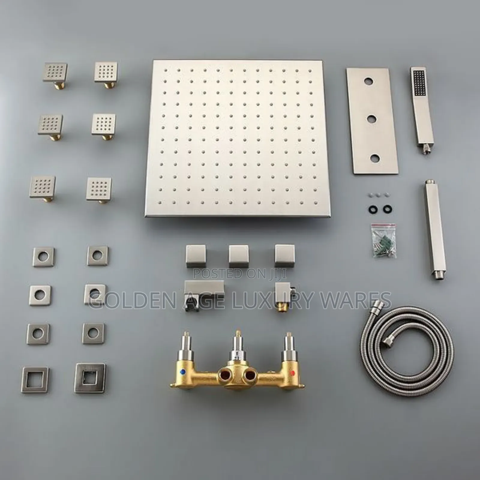 Body Massage Chrome Conduit Shower Set