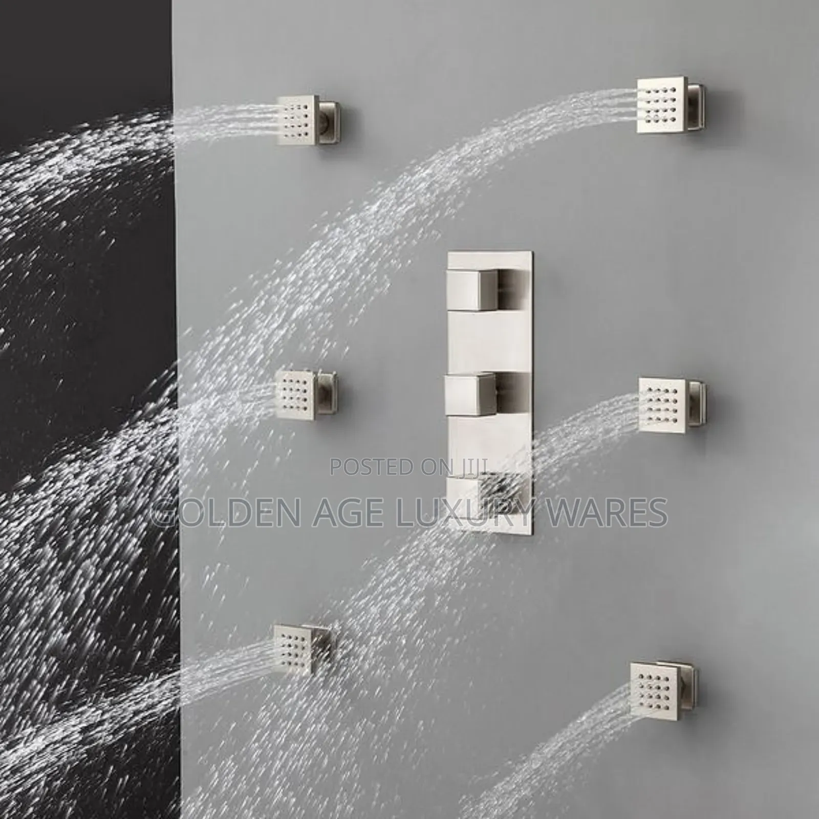 Body Massage Chrome Conduit Shower Set