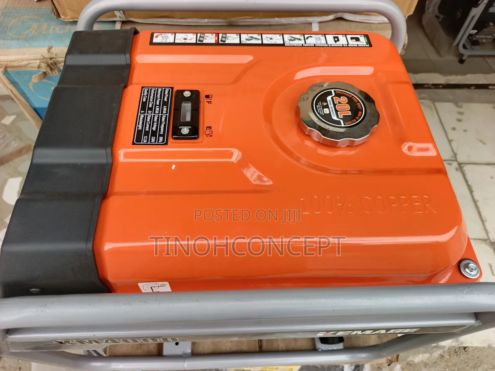 Kemage Generator KM4000 4.5KVA 100% Copper Coil